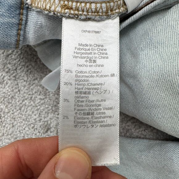 Madewell The Perfect Vintage Straight Leg Denim Jeans Womens 30 Light Wash Hemp - Picture 9 of 15